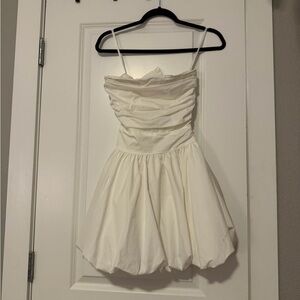 Hello Molly Cream Strapless Dress